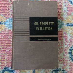 Original Print Oil Property Evaluation John M.Campbell 1959 Vintage Library Book